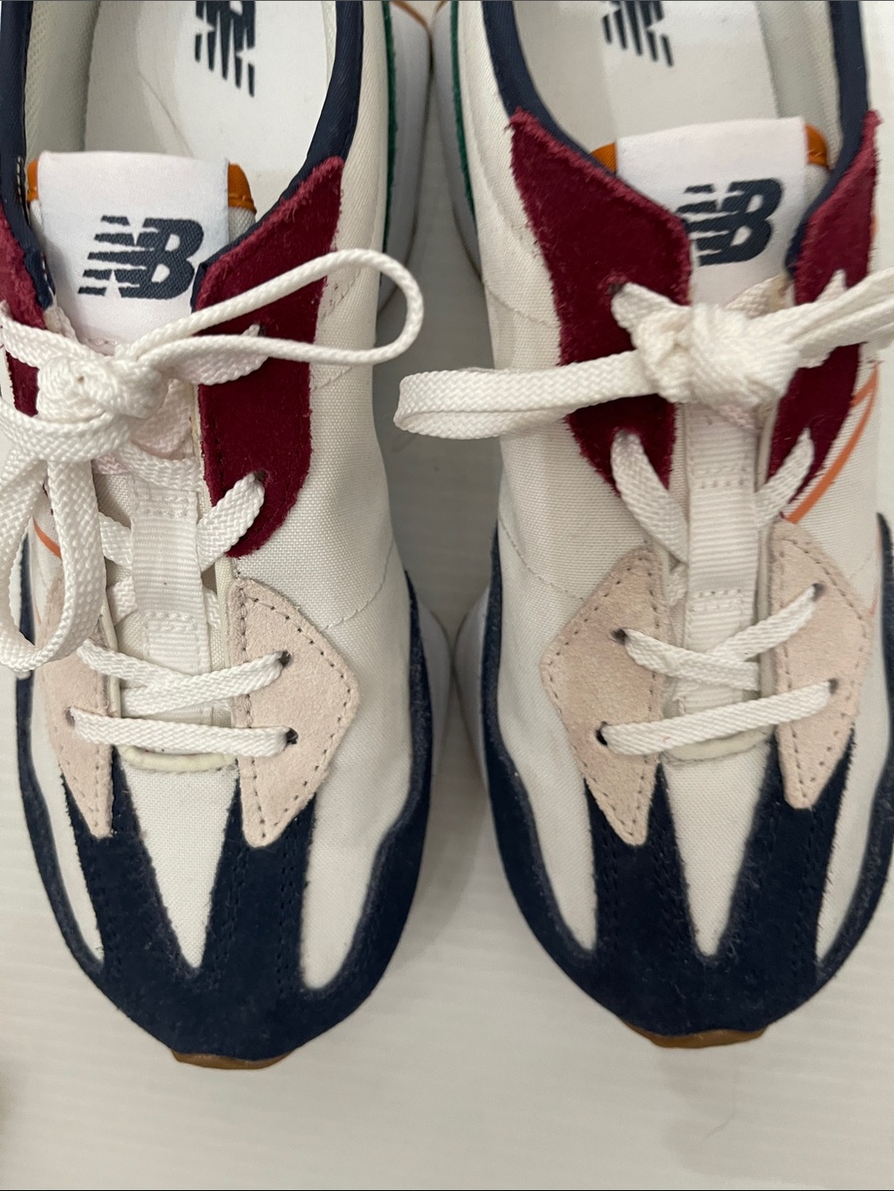 NEW BALANCE 327 V1 NATURAL INDIGO MULTICOLOR SNEAKERS MENS-BOYS SIZE 5 - Picture 9 of 14